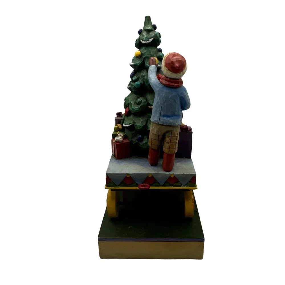 Jim Shore Heartwood Creek On Track With All The Trimmings Christmas Figurine